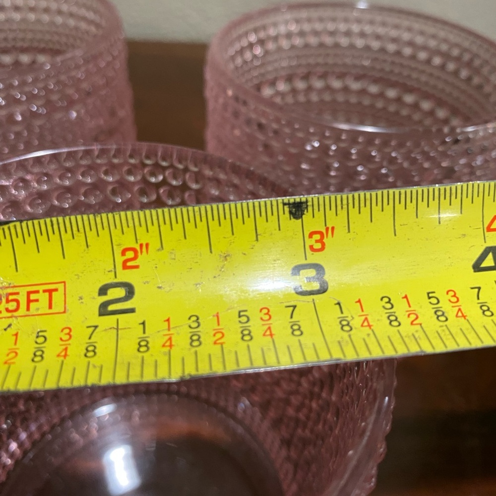 Set of 4, Pottery Barn, Pink, Jupiter Beaded Drinking Glasses - Picture 5 of 5